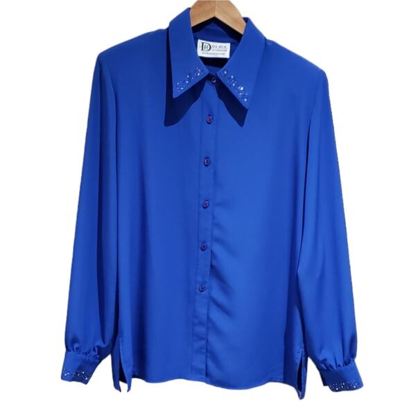 Vintage Top Rhinestone Embellished - Picture 1 of 7